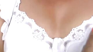 Curvy Latina Granny Striptease & Vibrator Solo