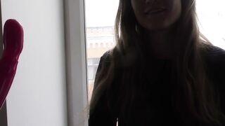 Sarah's First POV Solo: Dildo Play and Intense Fingering