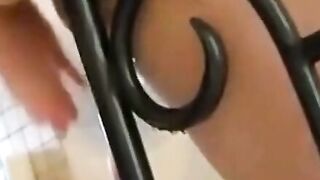 Close-Up of a Horny MILF Enjoying Solo Bed Pleasure