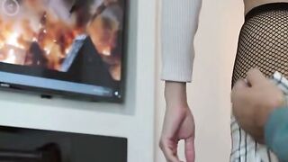 Stepsister Valentina Velasquez Wears Ripped Fishnets