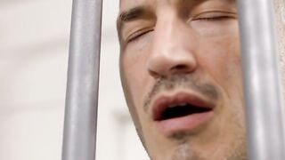 Jail Warden and Two Inmates in a Steamy Threesome
