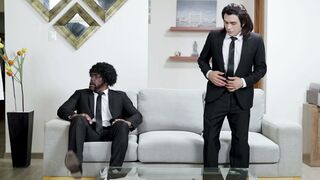 Pulp Fiction Parody: Mia Wallace's Double Anal with Vincent and Jules