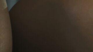 TS Boss Takes My Long Ebony Cock Late at Night