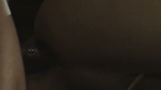 TS Boss Takes My Long Ebony Cock Late at Night