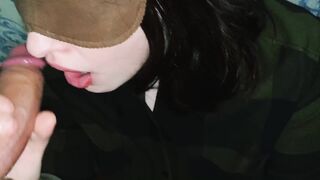 Bj Close-up, Penis Jizzes inside the Mouth