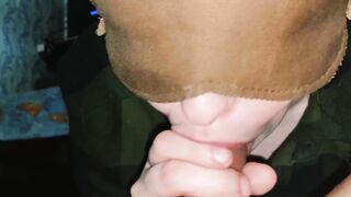 Bj Close-up, Penis Jizzes inside the Mouth