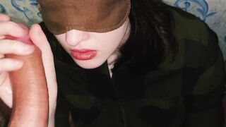 Bj Close-up, Penis Jizzes inside the Mouth