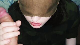 Bj Close-up, Penis Jizzes inside the Mouth