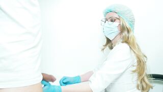 The nurse made me cum from a prostate strokes.