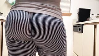 Milf Fat Ass Kitchen Wedgie