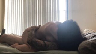 Hottie Amatuer Dark Haired mom Riding to Orgasm then Takes his