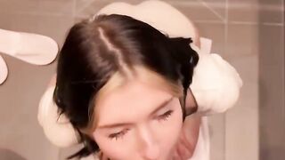 POV Step Sis Deep Throats My Big Dick