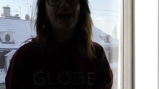 18yo Andy Gapes Her Pink Pussy With A Rabbit Dildo
