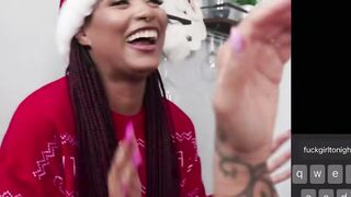 Sensual Christmas Tree Banged! with Vicki Chase