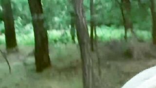 Blonde MILF Gets Rough Hardcore Outdoor Sex In The Forest