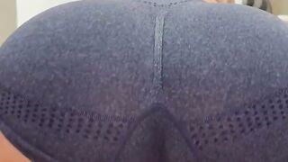 Brazilian Gym Babe Squats on a Massive Cock