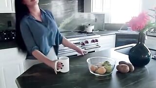 Blonde MILF Jasmine Tame's Huge Tits Fondled by Stepson