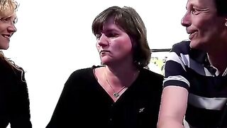 German Mature Wife with Big Natural Tits in FFM Casting