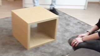 Redhead Wife Cassie barely legal Sucks Big Dick in Doggystyle