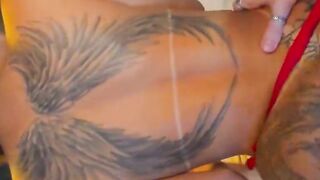 Tattooed Brazilian Babe with Big Ass in Hardcore Anal Fuck-a-thon