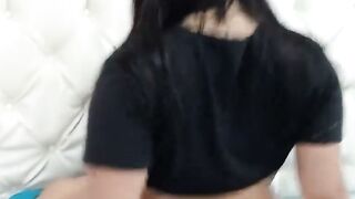 SHE WAS MASTURBATING AND I HAD TO GO OUT TO MY DANCE CLASS ACCOMPANIED, I INSIST