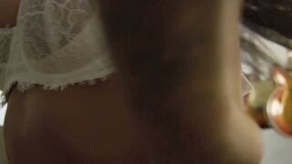Harley Dean Strips in Music Studio