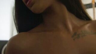 Harley Dean Strips in Music Studio