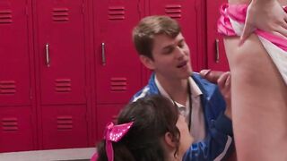 Caught: Trans Cheerleaders Fuck in Locker Room