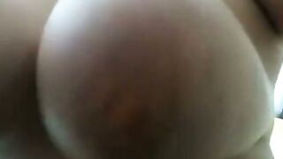 Busty Amateur Teases Her Big Natural Tits at Home