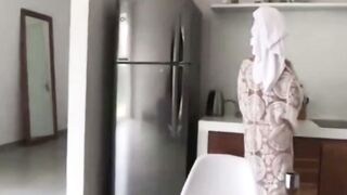 Stepmom Caught by Son's Friend in the Bathroom