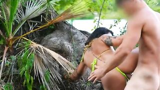 Brazilian Amateur Couple Has Risky Outdoor Sex With A Stranger