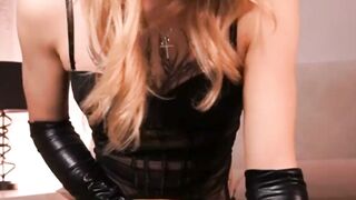 Blonde Femboy Solo Masturbates Thick Cock