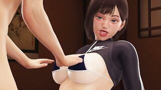 Мокрая Джун: Спортивный секс (3D анимация)