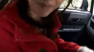 Hot Japanese Brunette GF Enjoes Outdoor Sex With Her Man