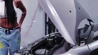 Mariana Martix Repairs Duncan Saint's Car With a Blowjob