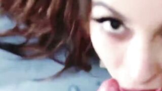 POV: Swallowing Cum for a Passionate Orgasm with a Tinder Match