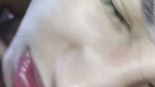 Facial handjob,easy creampie,cum facial,washed my face with sperm, enjoy