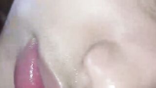 Facial handjob,easy creampie,cum facial,washed my face with sperm, enjoy