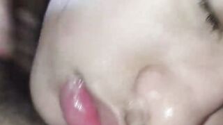 Facial handjob,easy creampie,cum facial,washed my face with sperm, enjoy
