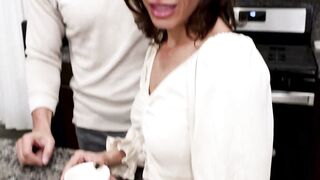 Husband watches stepson fuck his wife at the same time