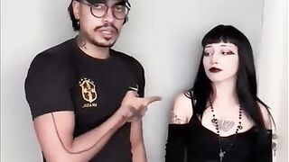 PAWG GOTH BABE FUCK & CUM IN BIG ASS ft. Amberzinha 2
