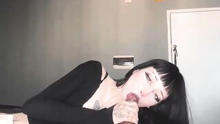 PAWG GOTH BABE FUCK & CUM IN BIG ASS ft. Amberzinha 2
