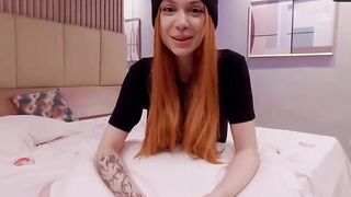 Redhead Brazilian damsel Tura's very first porn gig is incredible - XXX!