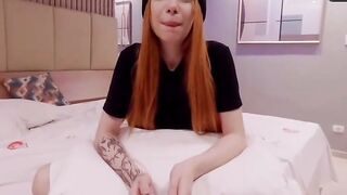 Redhead Brazilian damsel Tura's very first porn gig is incredible - XXX!