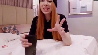 Redhead Brazilian damsel Tura's very first porn gig is incredible - XXX!