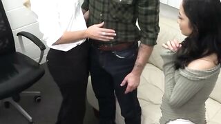 Milf Doc Turns Therapy to Threesome Fuck Fest in the Office