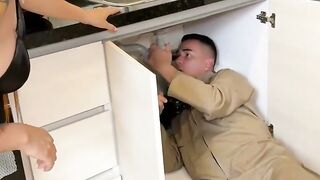 Testing gigantic peckers of plumbers like Jean Paul, and liking it! All in HD porn.