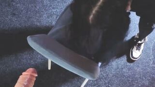 POV: Sexy Minecraft Creeper Cosplay Brunette Takes Massive Dildo