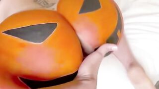 Raw Anal Sex With Big Butt MILF On Halloween