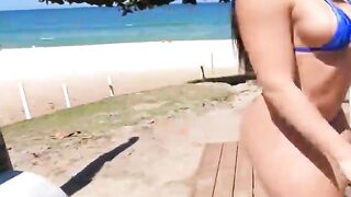 I WENT TO THE BEACH WITH MY FRIEND AND THEN SHE TOOK ME TO THE APT AND I SUCKED HER